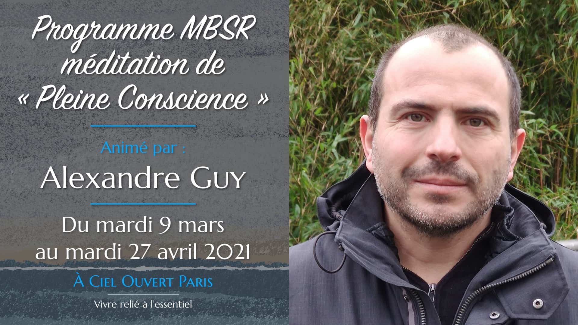 Programme MBSR – Alexandre Guy