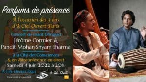 Parfums de présence – Concert Dhrupad – Jérôme Cormier & Pandit Mohan Shyam Sharma